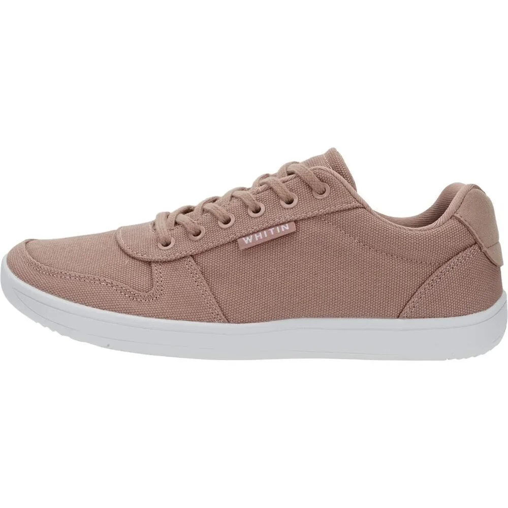 WHITIN Women's Wide Toe Box Barefoot Sneakers Canvas Minimalist Shoes Blush